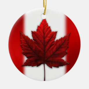 Kanada Prydnad Souvenir Personlig Kanada Gåvor Julgransprydnad Keramik