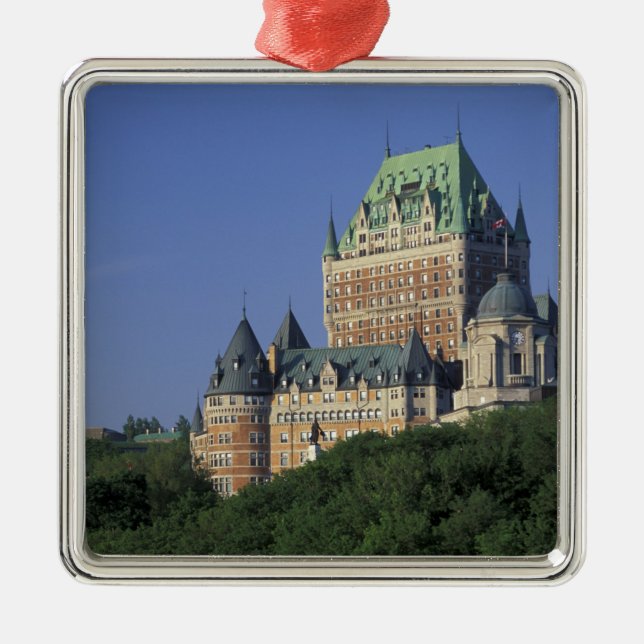 Kanada, Québec.  Chateau Frontenac. Julgransprydnad Metall (Framsidan)