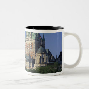 Kanada, Québec. Chateau Frontenac. Två-Tonad Mugg
