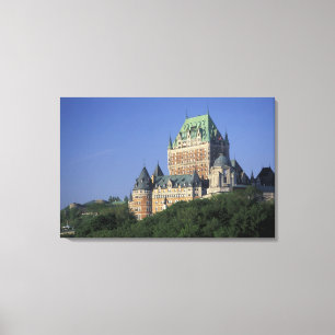 Kanada, Quebec City. Chateau Frontenac. Canvastryck