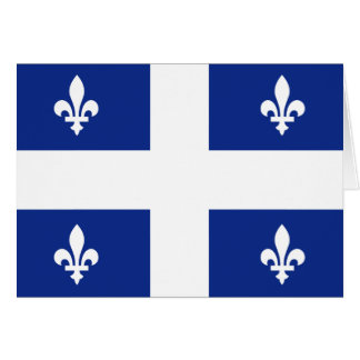 Kanada Quebec flagga Hälsningskort
