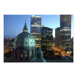 Kanada, Quebec, Montreal. Downtown Montreal, Fototryck
