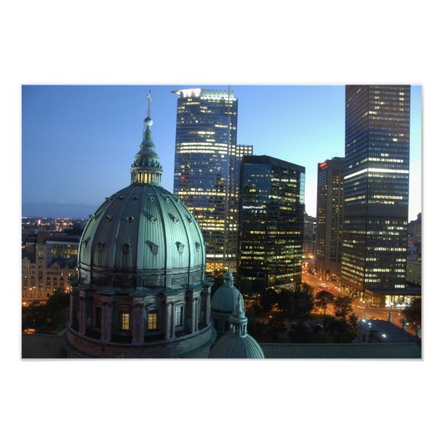 Kanada, Quebec, Montreal. Downtown Montreal, Fototryck (Framsidan)