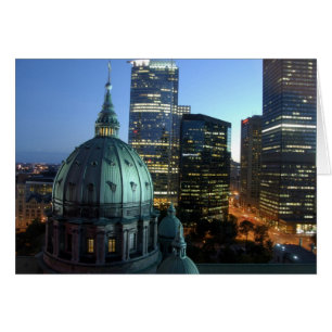 Kanada, Quebec, Montreal. Downtown Montreal, Hälsningskort