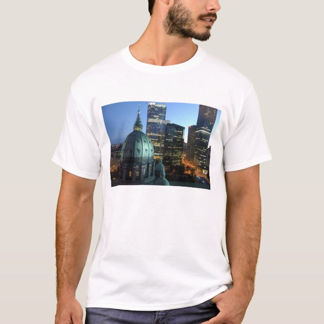Kanada, Quebec, Montreal. Downtown Montreal T-shirt (Framsida)