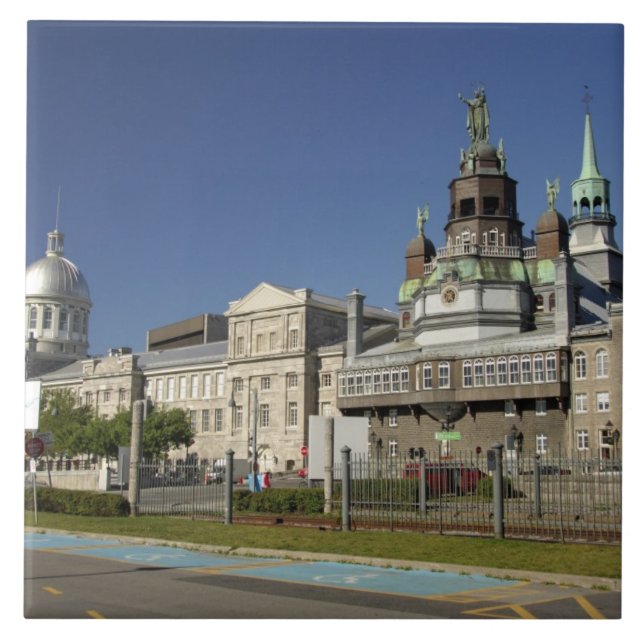 Kanada, Quebec, Montreal. Gammal montreal Kakelplatta (Framsidan)