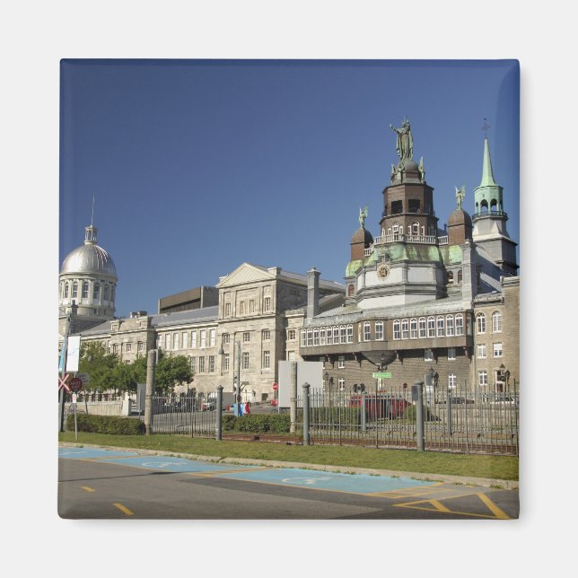 Kanada, Quebec, Montreal. Gammal Montréal Magnet (Framsidan)