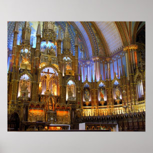Kanada, Quebec, Montreal. Insida i Notre Poster