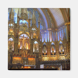 Kanada, Quebec, Montreal. Interiör av Notre Magnet