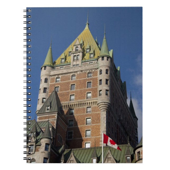 Kanada, Quebec, Quebec City. Fairmont Chateau Anteckningsbok Med Spiral (Framsidan)