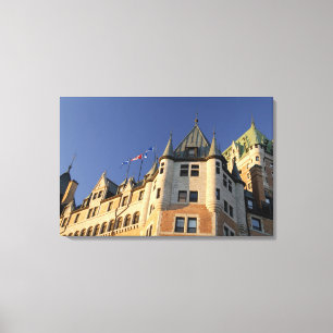 Kanada, Quebec, Quebec City. Fairmont Chateau Canvastryck
