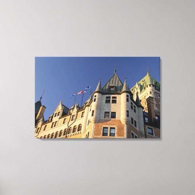 Kanada, Quebec, Quebec City. Fairmont Chateau Canvastryck (Framsida)