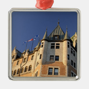 Kanada, Quebec, Quebec City. Fairmont Chateau Julgransprydnad Metall