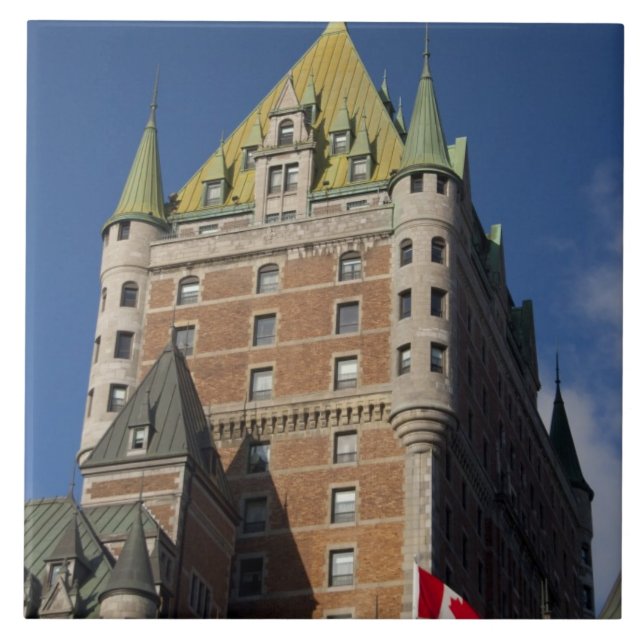 Kanada, Quebec, Quebec City. Fairmont Chateau Kakelplatta (Framsidan)