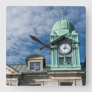Kanada, Quebec, Quebec City. Hamnmyndighet Fyrkantig Klocka