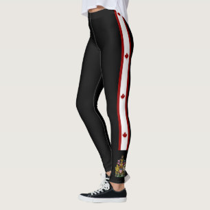 Kanada randflagga leggings