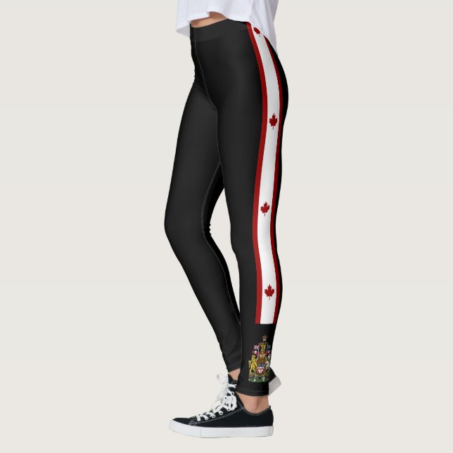 Kanada randflagga leggings (Vänster)