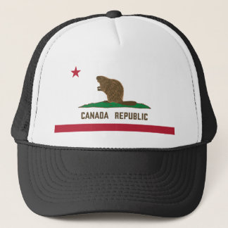 Kanada Republiken Kalifornien Flagga Beaver Keps