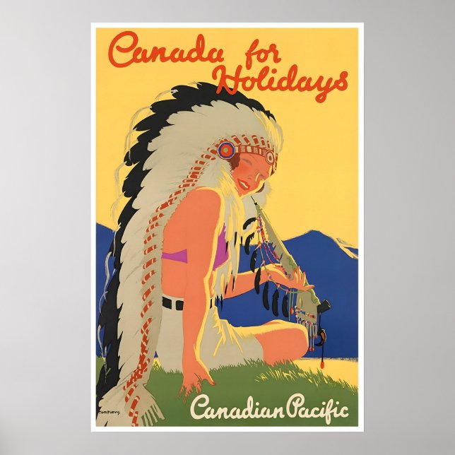 Kanada Resaaffisch Kanada Pacific Arttryck Poster (Framsidan)