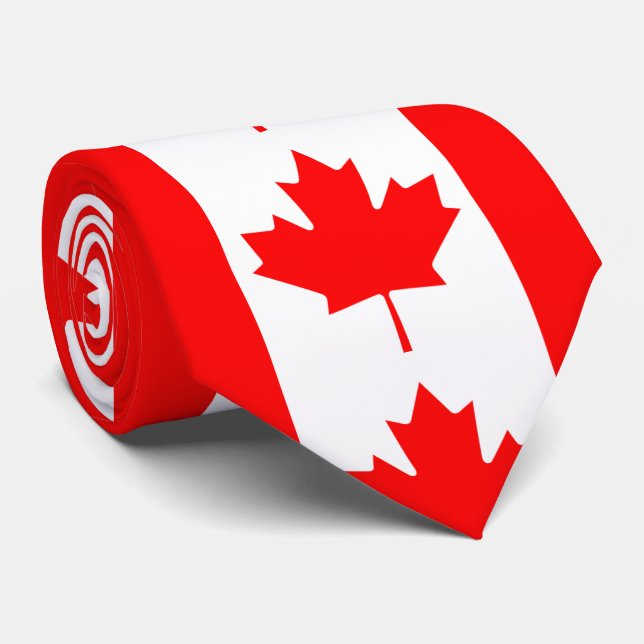 Kanada röd lönnlöv slips (Rullad)