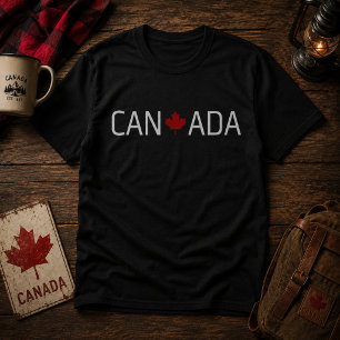 Kanada Röd Lönnlöv T Shirt