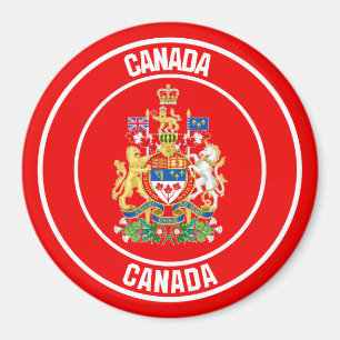 Kanada Round Emblem Magnet