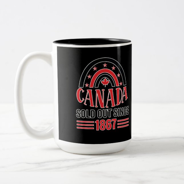 Kanada Sålt Sedan 1867 Två-Tonad Mugg (Vänster)