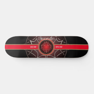 Kanada sedan 1867 Airbrush Mini Skateboard Bräda 18,5 Cm