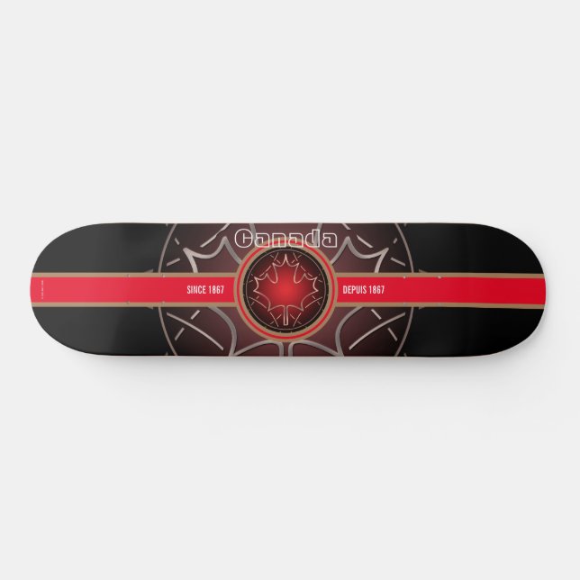 Kanada sedan 1867 Airbrush Mini Skateboard Bräda 18,5 Cm (Horz)
