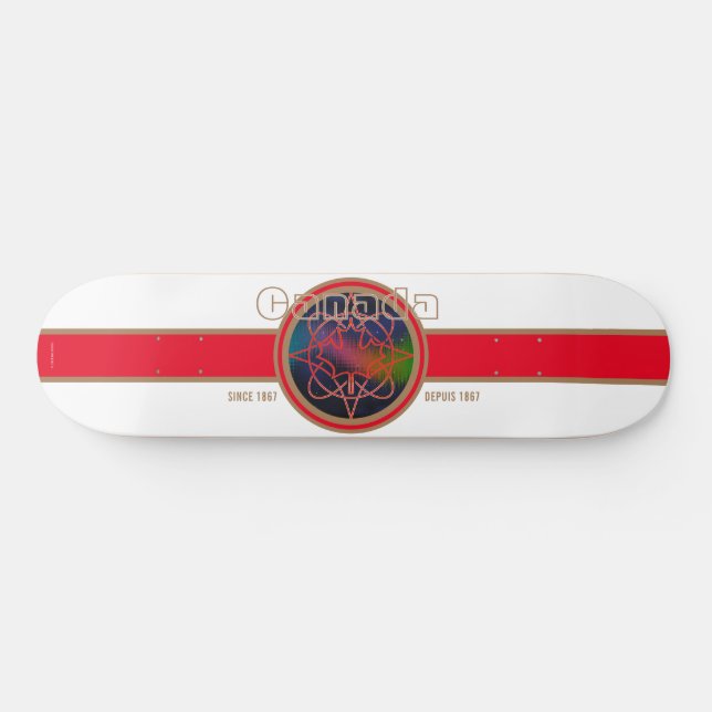 Kanada Sedan 1867 Aurora (Vit) Skateboard (Horz)