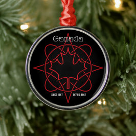 Kanada sedan 1867 julgransprydnad metall