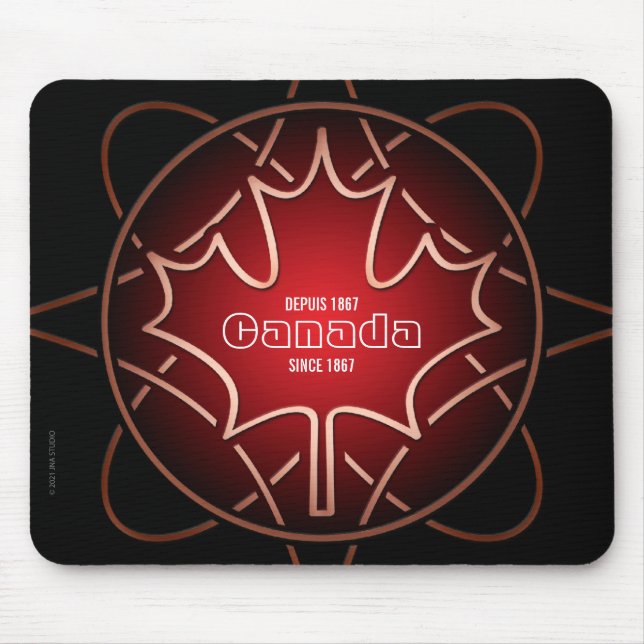 Kanada sedan 1867 Mousepad Musmatta (Framsidan)