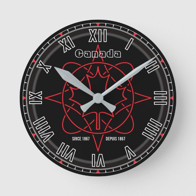 Kanada sedan 1867 rund klocka (Framsida)