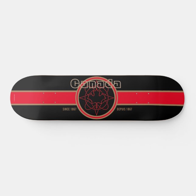 Kanada Sedan 1867 (Svart) Skateboard (Horz)