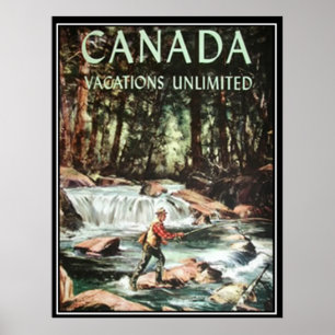 Kanada Semester Vintage Resa Affisch