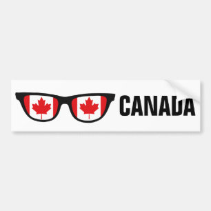 Kanada Shades anpassningsbar text & färg bildekal