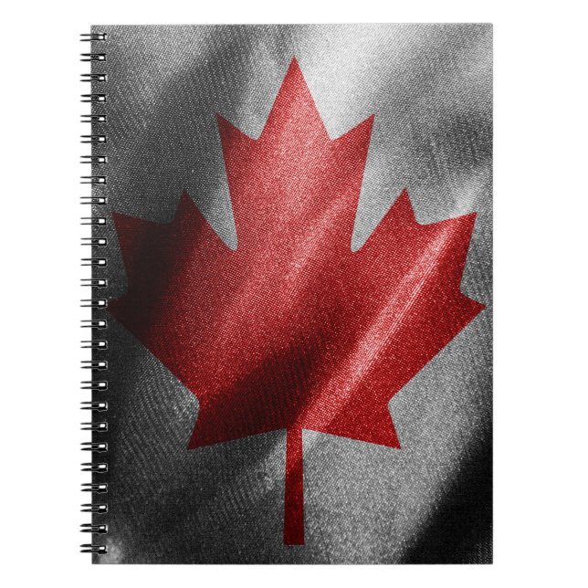 Kanada silke flagga anteckningsbok (Framsidan)