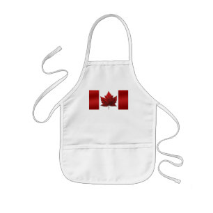 Kanada Souvenir Apron Kanada Maple Löv Souvenir Barnförkläde