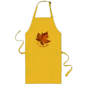 Kanada Souvenir Apron Kanada Maple Löv Souvenir Långt Förkläde