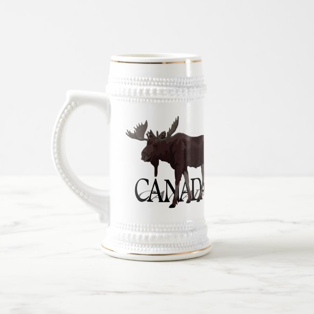 Kanada Souvenir Beer Mugg Kanada Moose Beer Stein (Vänster)