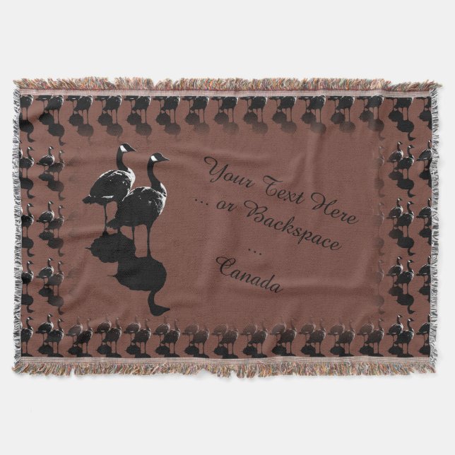 Kanada Souvenir Blanket Canada Goose Throw Blanket Filt (Framsidan)
