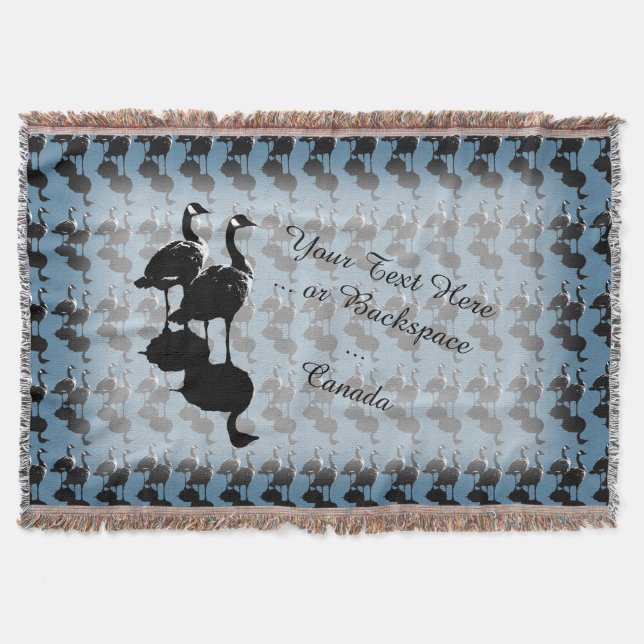 Kanada Souvenir Blanket Canada Goose Throw Blanket Mysfilt (Framsidan)