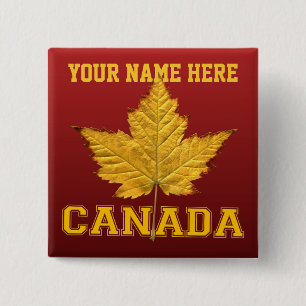 Kanada Souvenir Button Varsity Canada Buttons Stif Knapp