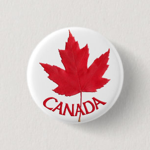 Kanada Souvenir Buttons Canada Flagga Maple Löv Pi Knapp