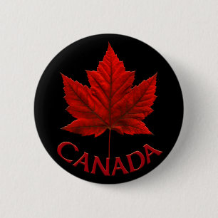 Kanada Souvenir Buttons Canada Flagga Maple Löv Pi Knapp