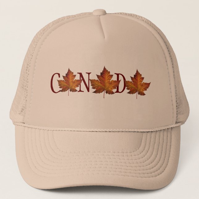 Kanada Souvenir Cap Kanada Maple Löv Trucker keps (Framsida)