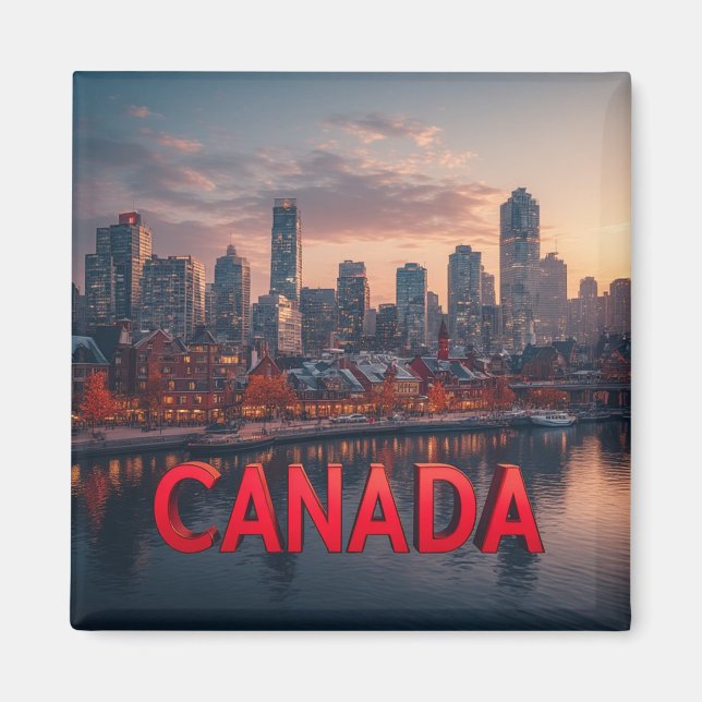 Kanada-souvenir för seriösa resesamlare magnet (Framsidan)