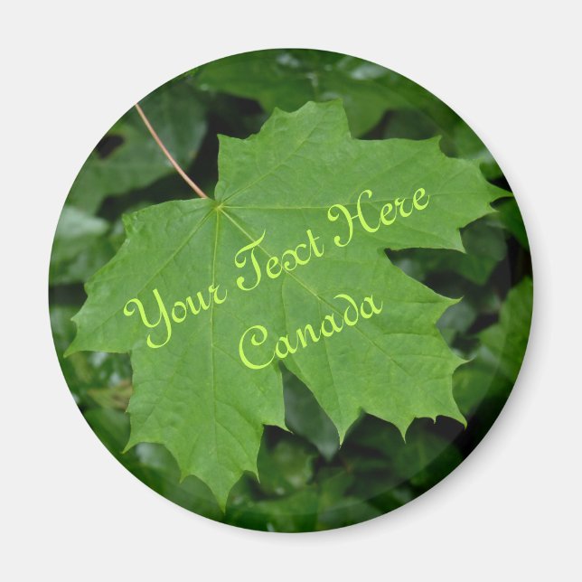 Kanada Souvenir Fridge Magnet Anpassningsbar Canad (Framsidan)