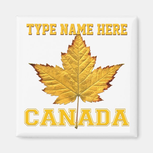 Kanada Souvenir Fridge Magnet Canada Keepsaké (Framsidan)