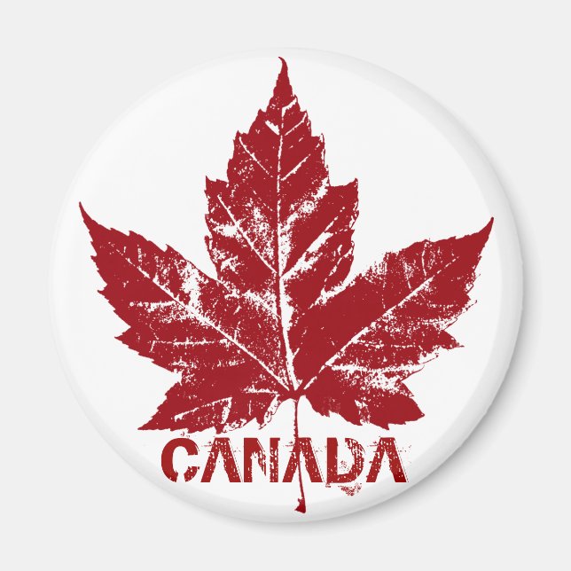 Kanada Souvenir Fridge Magnet Canada Maple Löv (Framsidan)